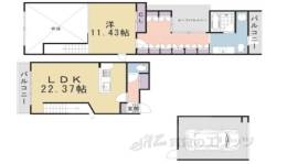 APPARTAMENTO上賀茂間取り図面