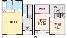 Ｌａｋｅ　Ｇａｒｄｅｎ　Ｍ間取り図面