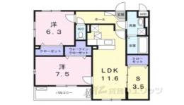 イースト１間取り図面