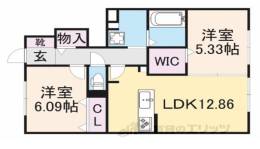 ロイヤルコート藤原京Ｂ棟間取り図面