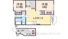 ウッディタウンＢ棟間取り図面