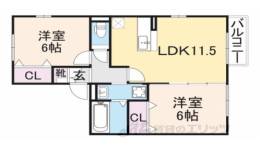 ヴィルヌーブＡ棟間取り図面
