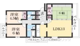 真美ケ丘６丁目団地４号棟間取り図面