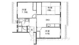 真美ケ丘６丁目団地８号棟間取り図面