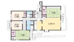 馬見南６丁目団地４号棟間取り図面