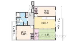 馬見南６丁目団地８号棟間取り図面