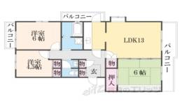 馬見南６丁目団地８号棟間取り図面