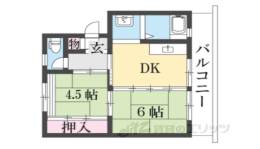 西大和星和台団地１０号棟間取り図面