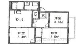 阪和阪手ドミールＡ間取り図面