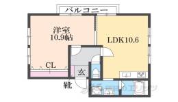 阪和阪手ドミールＡ間取り図面