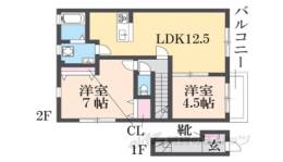 エルメゾン十里間取り図面