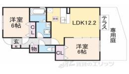 ヴィルヌーブ　Ｄ棟間取り図面