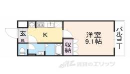 クリスタルビュー１間取り図面