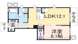 ルミエール・ヴェールB間取り図面