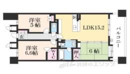 グラン・ブルー野洲2間取り図面