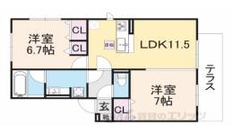 Ｄ－ＲＯＯＭ　ＹＯＵ間取り図面