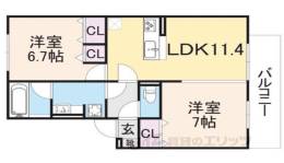 Ｄ－ＲＯＯＭ　ＹＯＵ間取り図面
