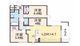 Ｃｌｉｖｉａ　ｄｅｕｘ間取り図面