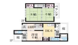 革堂西町530貸家間取り図面