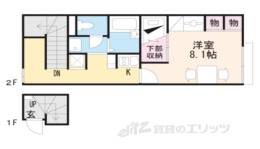 レオパレス喜楽楽２間取り図面