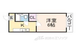エスポワールＵ２間取り図面