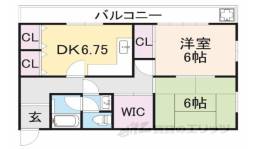 甲第ハイツ西本間取り図面