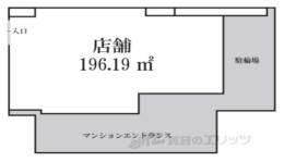 CASA REGIO室町三条1階店舗間取り図面