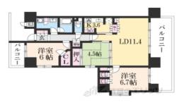 藤和シティホームズ烏丸五条間取り図面