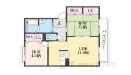 レスパス　デュルポ堀内Ａ間取り図面