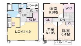 THE BRIGHT GARDEN 嵐山間取り図面