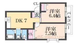 リヴィエール・シャン西禁野間取り図面