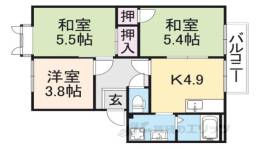 コスモス結崎Ｂ間取り図面