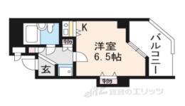 デ・リード桃山南402号室間取り図面