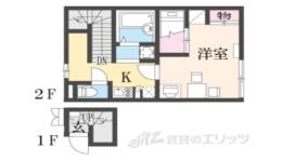 レオパレス南阪手２間取り図面