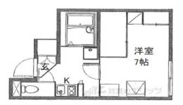レオパレス南阪手２間取り図面