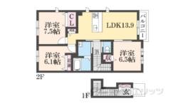 セフィールド１間取り図面