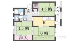 西大和片岡台団地２号棟間取り図面