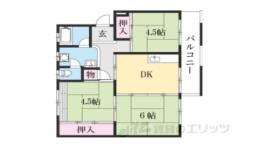 西大和片岡台団地４５号棟間取り図面