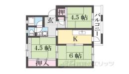 西大和片岡台団地５３号棟間取り図面