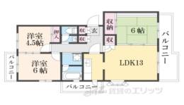 真美ケ丘６丁目団地２６号棟間取り図面