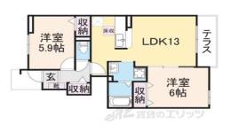 プラシード勝根Ａ間取り図面