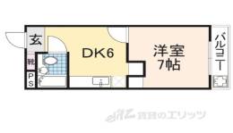 山東アパート１間取り図面