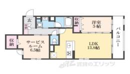 ベルフォーレ御所南間取り図面