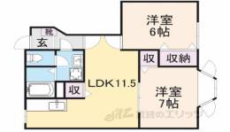 シャルマンアビテ１間取り図面