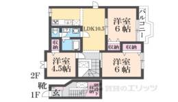 シャルマンアビテ１間取り図面