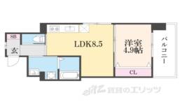 ロイヤルレジェンド大津駅前間取り図面