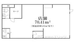 ハイツエンペラー修学院106(テナント）間取り図面