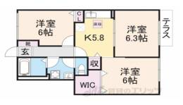 パパイヤプレースB間取り図面
