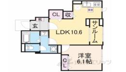 ヴィラ　シェリール１間取り図面