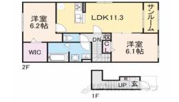 ルナクレシェンテ　１間取り図面